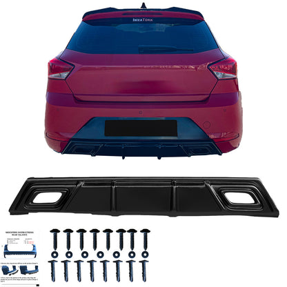 Heckdiffusor passend für SEAT Ibiza Fr / SEAT Ibiza Mk5 2017-2021 Hochglanz Schwarz