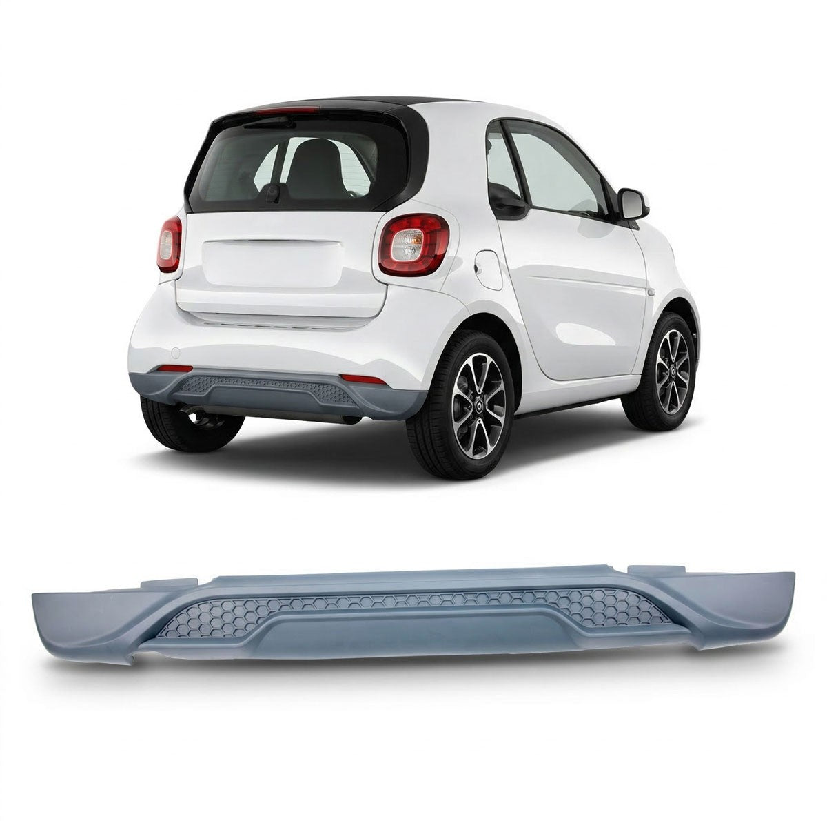 Heckstoßstange Diffusor passend für Smart Fortwo 453 2014-2019