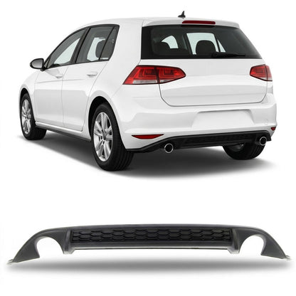 Heckstoßstange Diffusor Schwarz passend für VW Golf 7 2012-2017