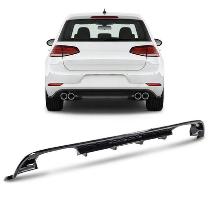Heckstoßstange Diffusor Hochglanz Schwarz passend für VW Golf 7.5 2017-2021