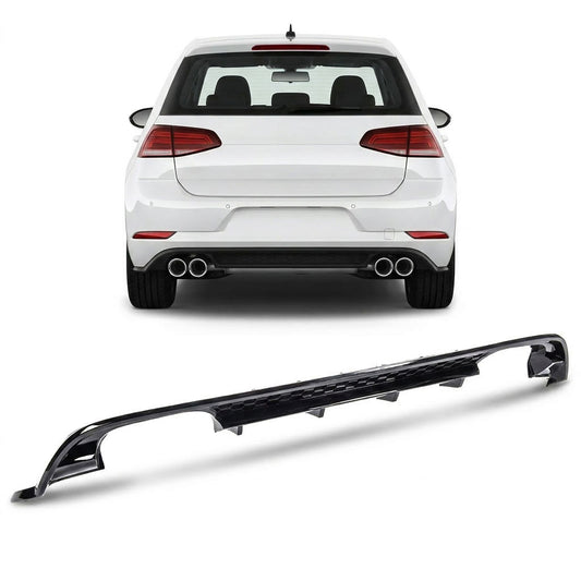 Heckstoßstange Diffusor Hochglanz Schwarz passend für VW Golf 7.5 2017-2021