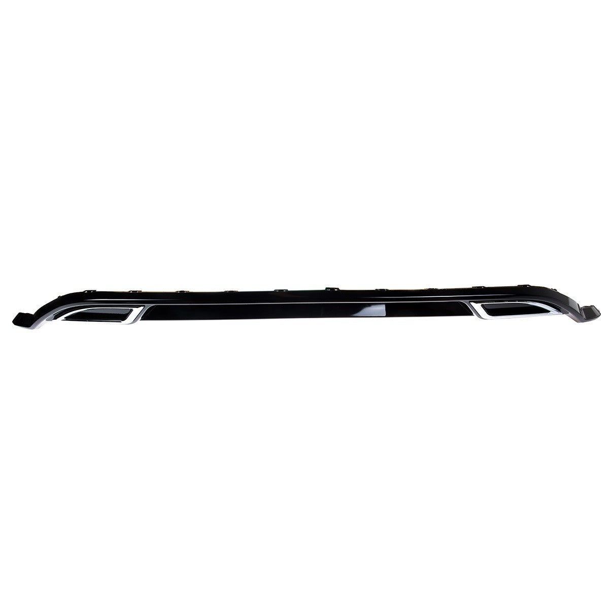 Heckstoßstange Diffusor Hochglanz Schwarz Chrom passend für VW Golf 7.5 Hatchback 2017-2021