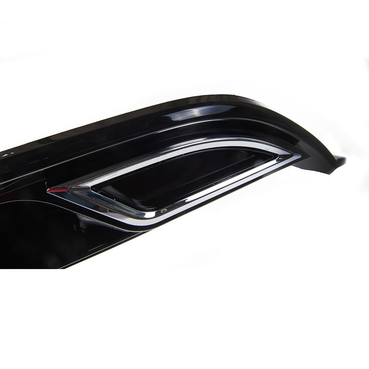 Heckstoßstange Diffusor Hochglanz Schwarz Chrom passend für VW Golf 7.5 Hatchback 2017-2021