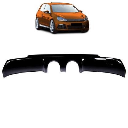 Heckstoßstange Diffusor Hochglanz Schwarz passend für VW Golf 6 (2008-2012)