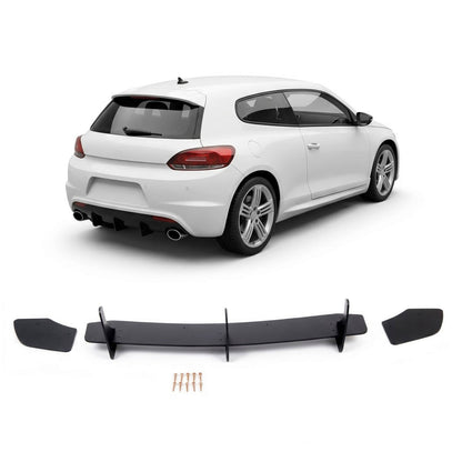 Heckstoßstange Diffusor Hochglanz Schwarz passend für VW Scirocco III 2008-2014 R