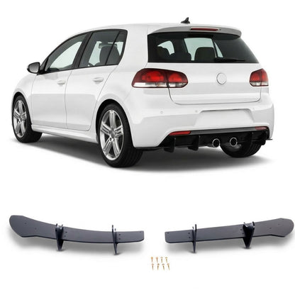 Heckstoßstange Diffusor Hochglanz Schwarz passend für VW Golf 6 2008-2012 R