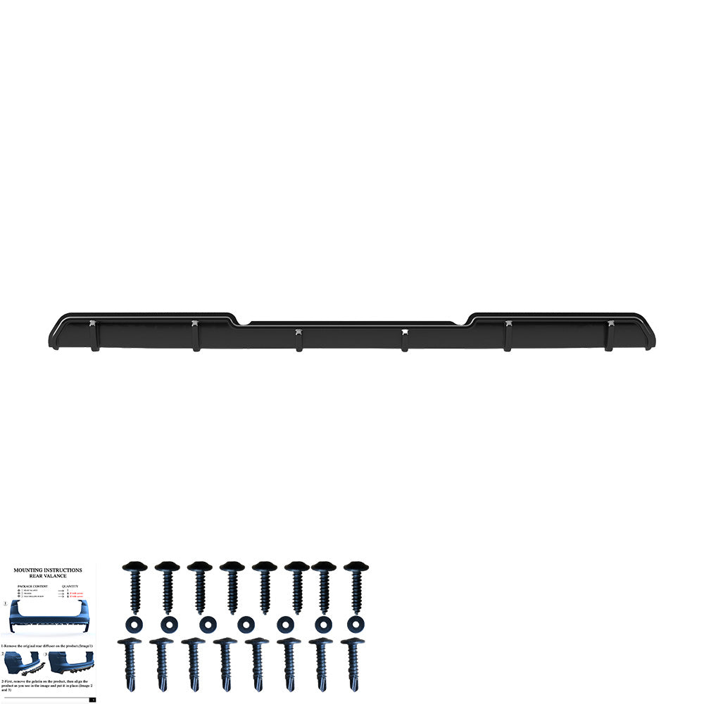 Heckdiffusor passend für VW Transporter T6 / T6.1 2015-2021 Hochglanz Schwarz
