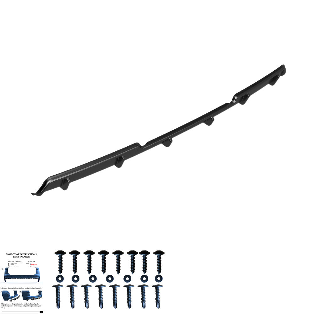 Heckdiffusor passend für VW Transporter T6 / T6.1 2015-2021 Hochglanz Schwarz