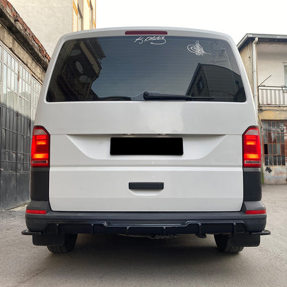 Heckdiffusor passend für VW Transporter T6 / T6.1 2015-2021 Hochglanz Schwarz