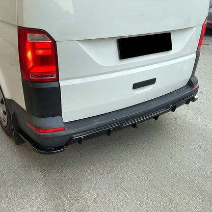 Heckdiffusor passend für VW Transporter T6 / T6.1 2015-2021 Hochglanz Schwarz