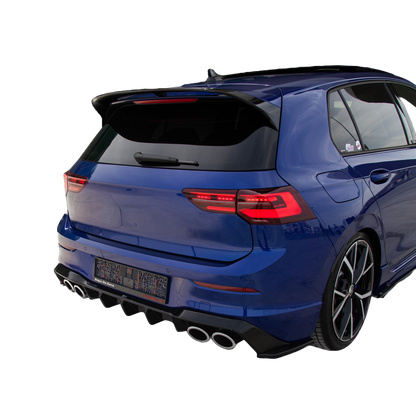 Heckdiffusor passend für VW Golf MK 8 R 2020+ Hochglanz Schwarz