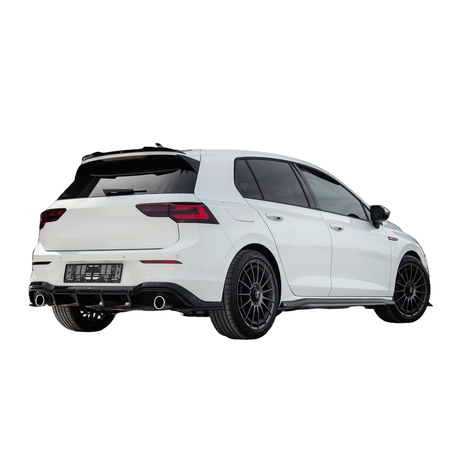 Heckdiffusor passend für VW Golf MK 8 GTI / GTI Facelift / R-Line 2020+ Hochglanz Schwarz