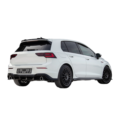 Heckdiffusor passend für VW Golf MK 8 GTI / GTI Facelift / R-Line 2020+ Hochglanz Schwarz