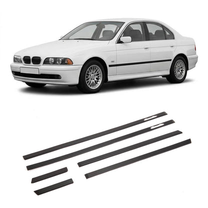 Matt Schwarz Türverkleidung Zierleisten Set 6-teilig passend für BMW 5er E39 1995-2003