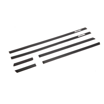 Matt Schwarz Türverkleidung Zierleisten Set 6-teilig passend für BMW 5er E39 1995-2003