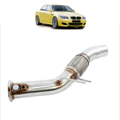 Edelstahl Downpipe passend für BMW 5er E60 E61 2005-2008