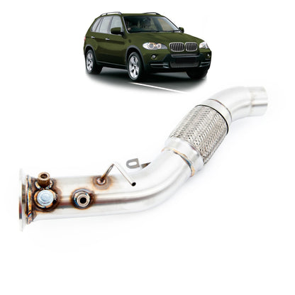 Edelstahl Downpipe passend für BMW X5 (E70) 2010-2013