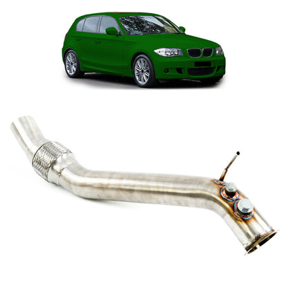 Edelstahl Downpipe passend für BMW 1er (E81/E82/E87/E88) 2007-2011