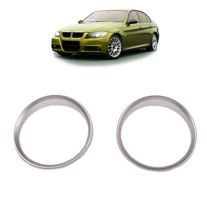 Silberne Armaturenbrett-Ringe passend für BMW 3er E90 E91 E92 E93 2005-2011