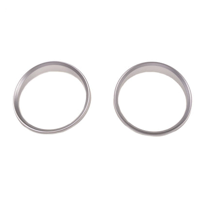 Silberne Armaturenbrett-Ringe passend für BMW 3er E90 E91 E92 E93 2005-2011