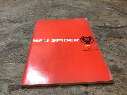 NSU Spider Handbuch und Kundendienstheft