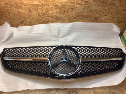 Sport Kühlergrill Chrom & Schwarz MERCEDES E-Klasse C207 Coupe A207 Cabrio Pre-Facelift 2009-2013