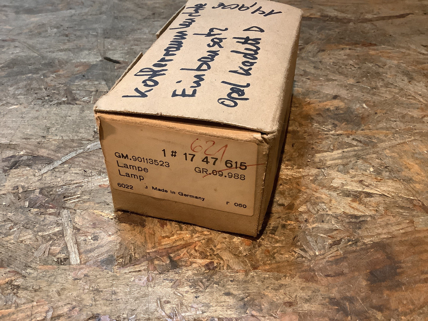 Opel Kadett D Kofferraumleuchte Einbausatz Original Opel NEU