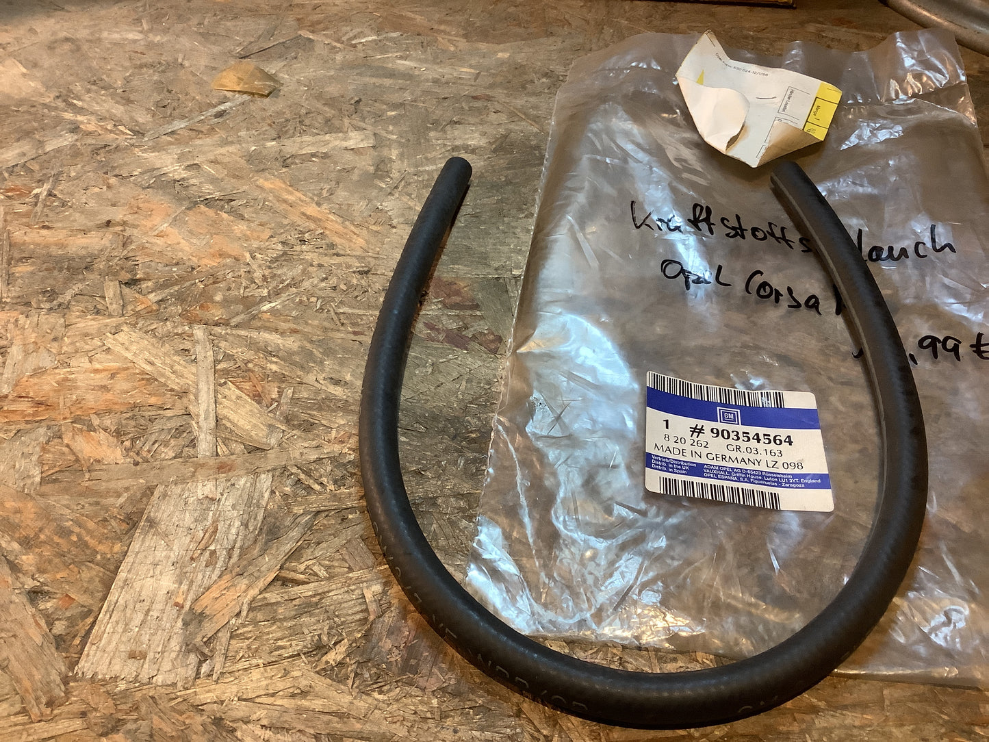 Opel Corsa A Kraftstoffschlauch Original GM NEU