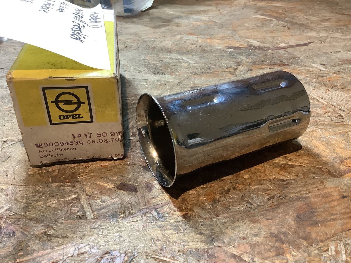 Kadett D Auspuff Zierstück 1,3 Motore, 45mmø Original Opel NEU