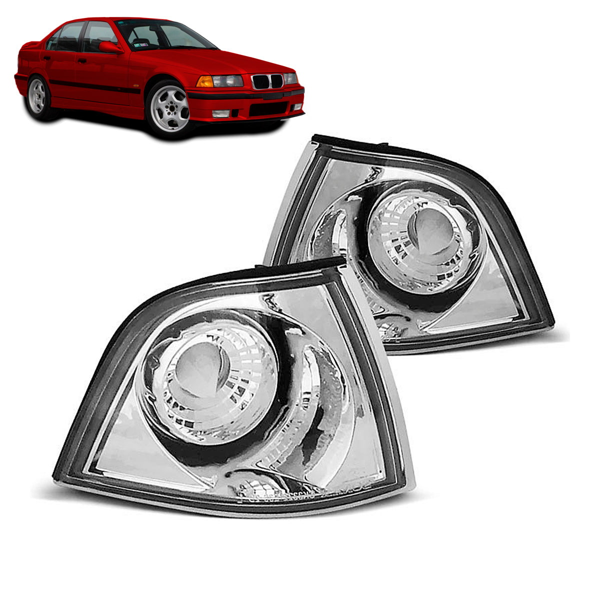 Frontblinker Chrom passend für BMW E36 12.90-09.99
