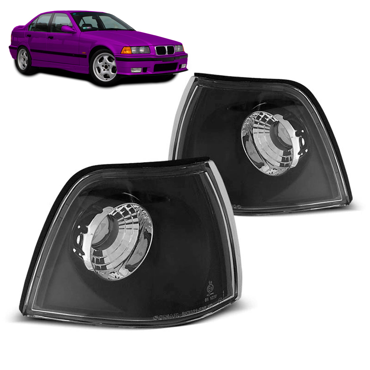 Frontblinker Schwarz passend für BMW E36 12.90-09.99