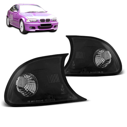 Frontblinker Schwarz passend für BMW E46 04.99-08.01 Coupé