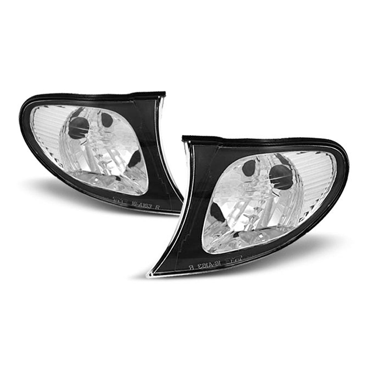 Frontblinker Schwarz Rand passend für BMW E46 09.01-03.05