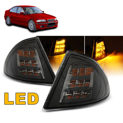 Frontblinker Schwarz LED passend für BMW E46 05.98-08.01