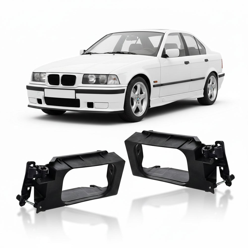 Nebelscheinwerfer Halter Set Schwarz ABS passend für BMW 3er E36 1991-1999