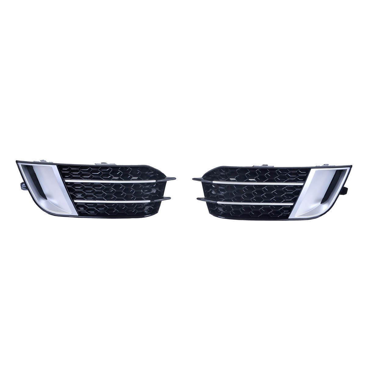 Nebelscheinwerferabdeckungen Silber passend für Audi A1 8X 2010-2015