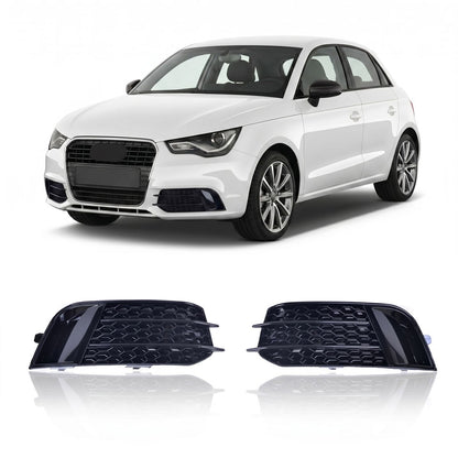 Hochglanz Schwarz Nebelscheinwerferabdeckungen passend für Audi A1 8X 2010-2015