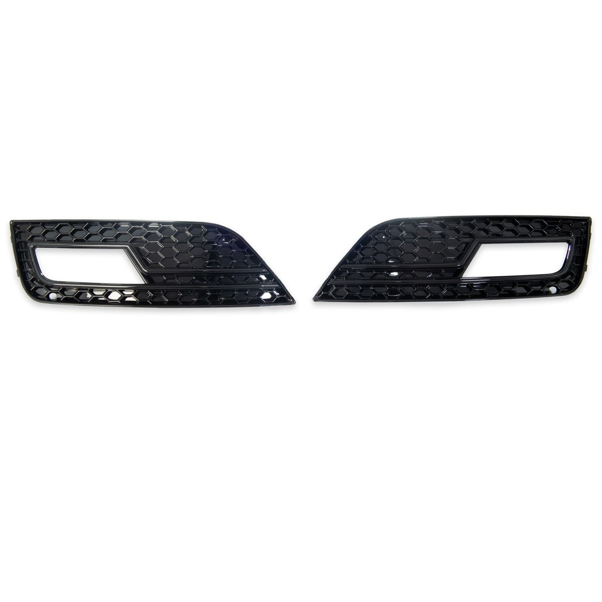 Nebelscheinwerferabdeckungen Hochglanz Schwarz passend für Audi A4 B8 8K 2011-2015