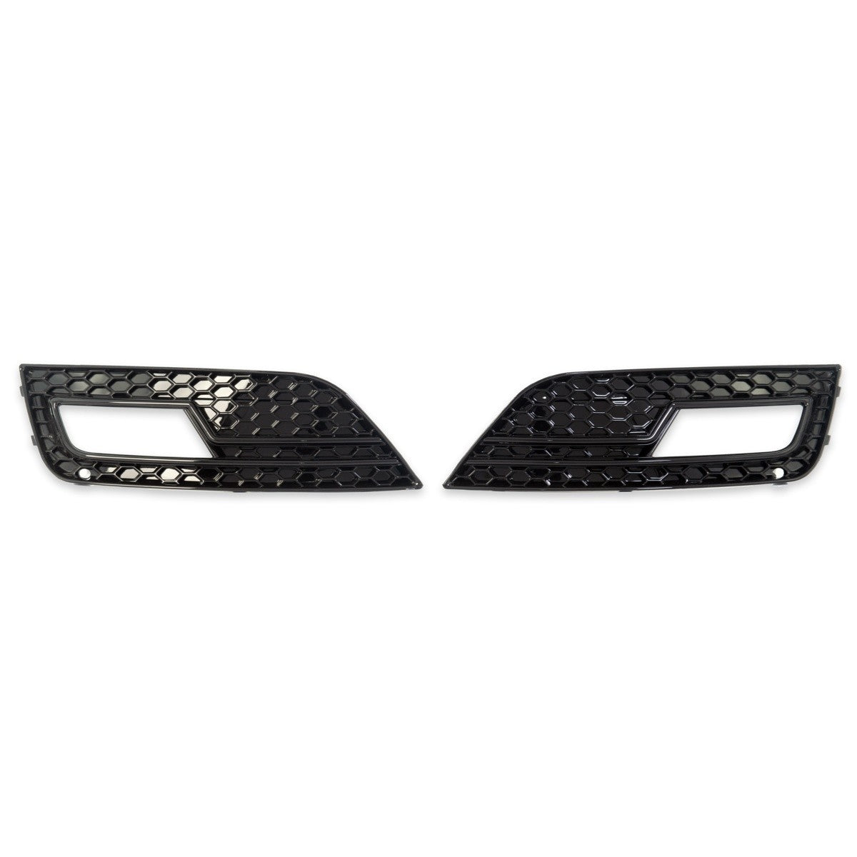 Nebelscheinwerferabdeckungen Hochglanz Schwarz passend für Audi A4 B8 8K 2011-2015