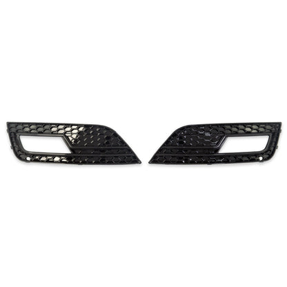 Nebelscheinwerferabdeckungen Hochglanz Schwarz passend für Audi A4 B8 8K 2011-2015