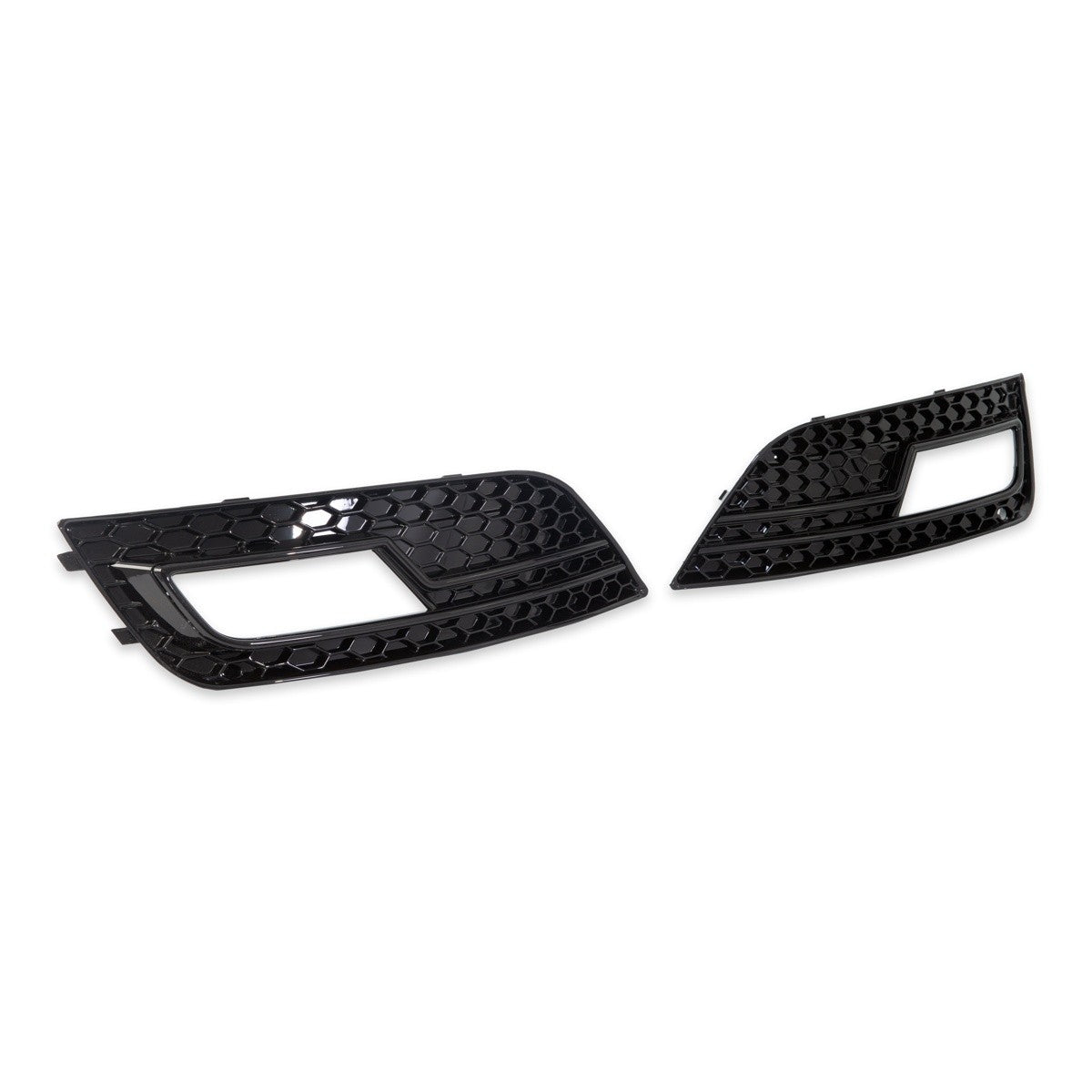 Nebelscheinwerferabdeckungen Hochglanz Schwarz passend für Audi A4 B8 8K 2011-2015