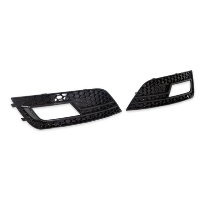 Nebelscheinwerferabdeckungen Hochglanz Schwarz passend für Audi A4 B8 8K 2011-2015