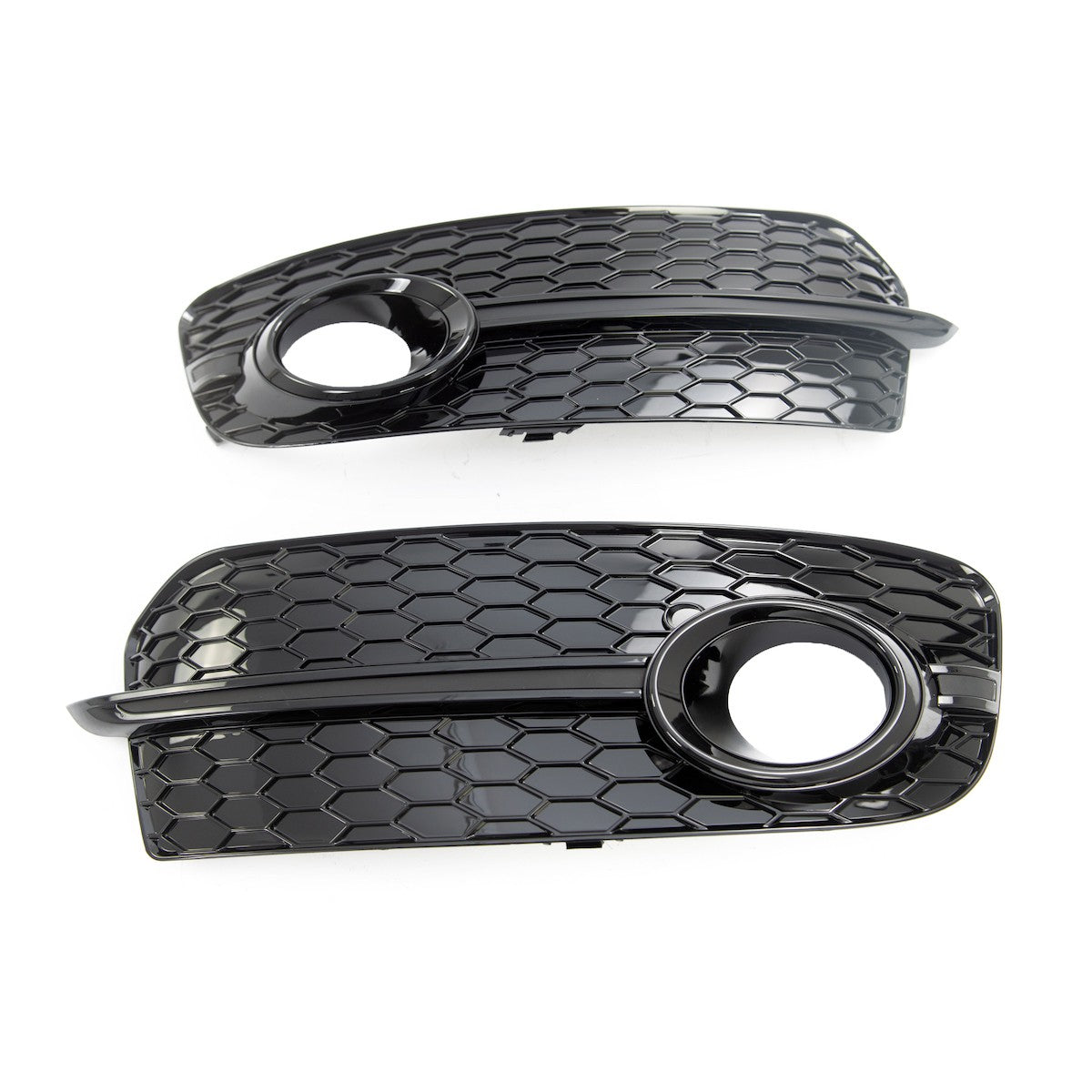 Nebelscheinwerferabdeckungen Set Hochglanz Schwarz passend für Audi Q5 8R 2012-2017