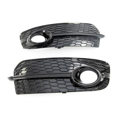 Nebelscheinwerferabdeckungen Set Hochglanz Schwarz passend für Audi Q5 8R 2012-2017