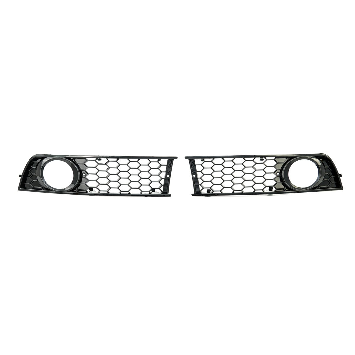 Nebelscheinwerferabdeckungen Hochglanz Schwarz passend für Audi A4 B6 8E 2001-2004
