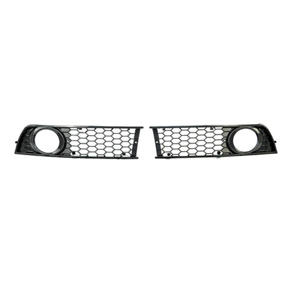 Nebelscheinwerferabdeckungen Hochglanz Schwarz passend für Audi A4 B6 8E 2001-2004