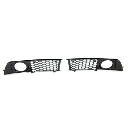 Nebelscheinwerferabdeckungen Hochglanz Schwarz passend für Audi A4 B6 8E 2001-2004
