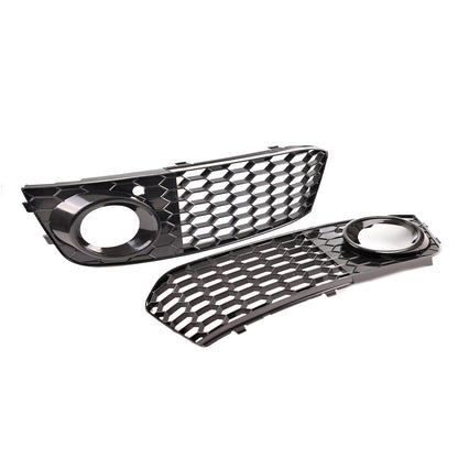 Nebelscheinwerferabdeckungen Hochglanz Schwarz passend für Audi A4 B8 8K 2007-2011