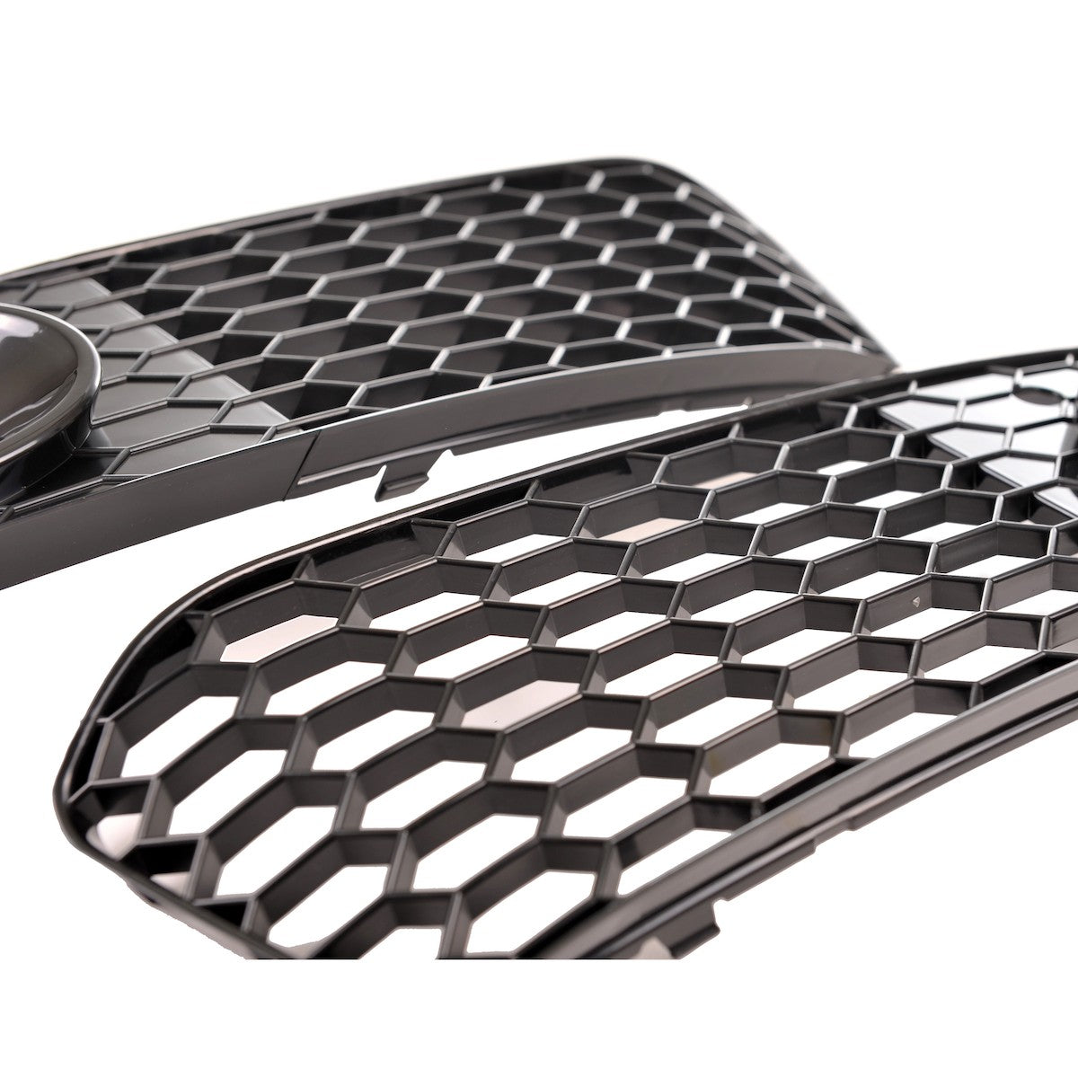 Nebelscheinwerferabdeckungen Hochglanz Schwarz passend für Audi A4 B8 8K 2007-2011