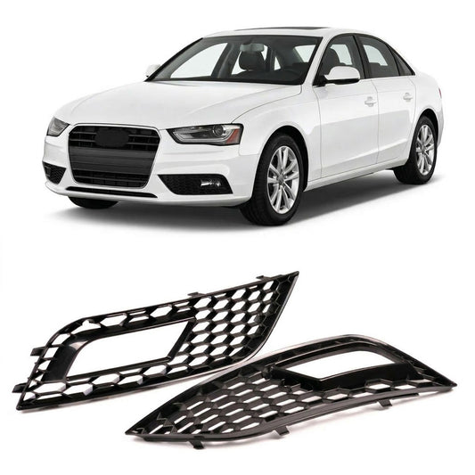 Nebelscheinwerferabdeckungen Hochglanz Schwarz passend für Audi A4 B8 8K Limousine Avant 2012-2015